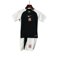 KIT INFANTIL DO CORINTHIANS 25/26 PRETO E BRANCO