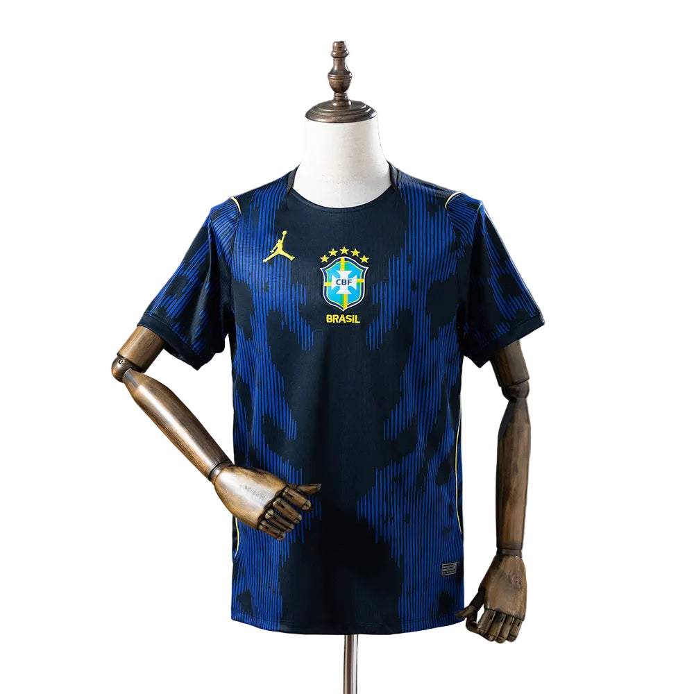 CAMISOLA DA SELEÇÃO DO BRASIL 26/27 AZUL E PRETO