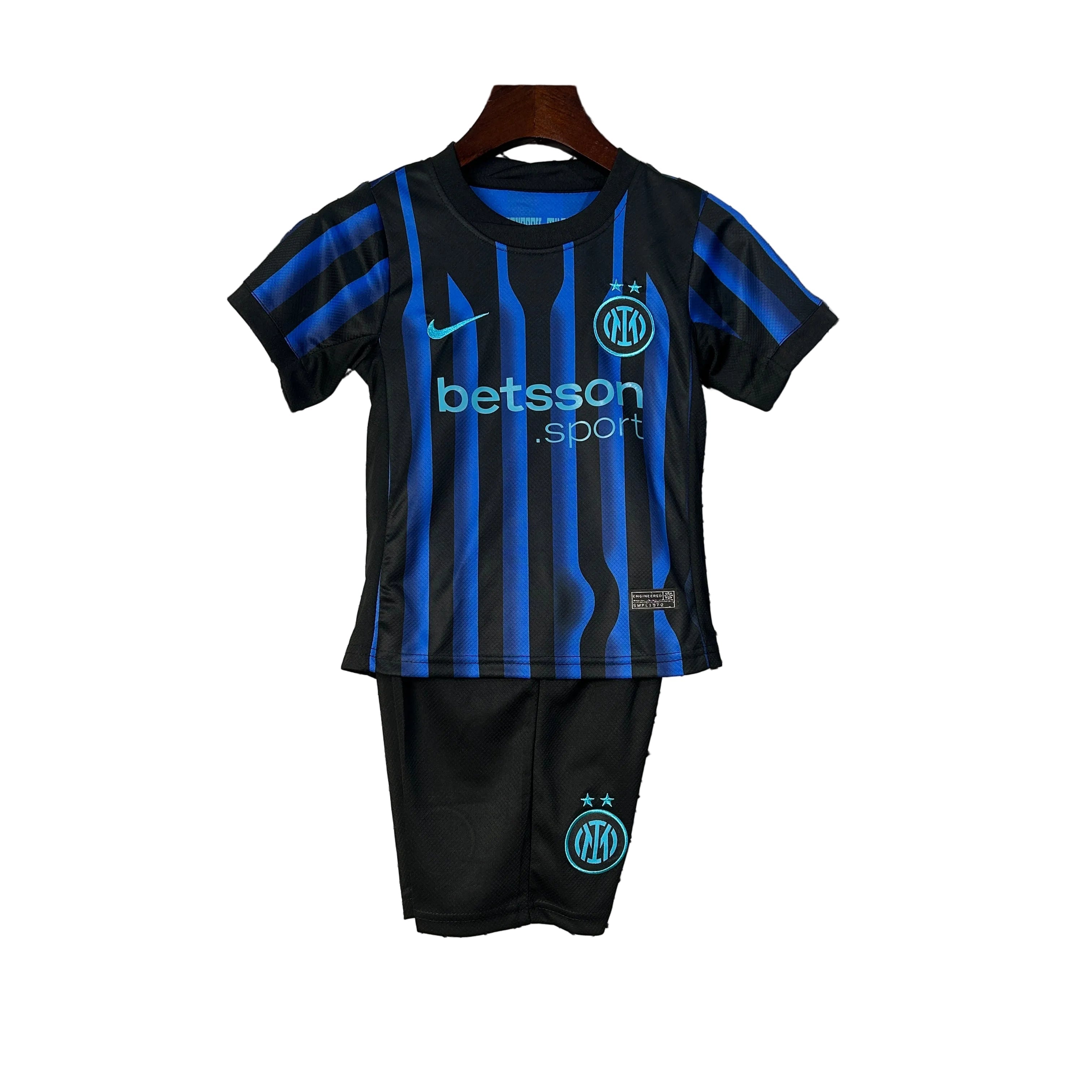 KIT INFANTIL DO INTER DE MILAN 25/26 AZUL E PRETO