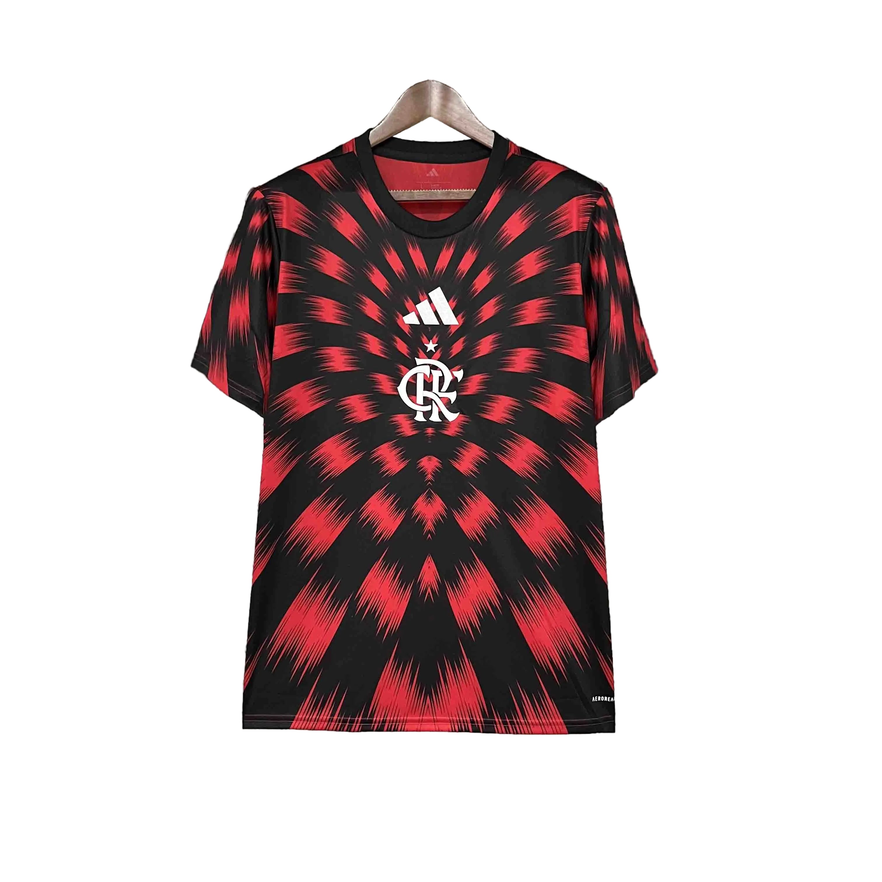 CAMISOLA DO FLAMENGO 25/26 VERMELHO E PRETO TREINO