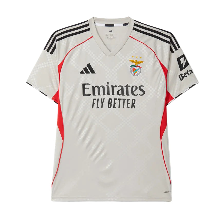 Camisola Alternativa Bege SL Benfica 2025-2026