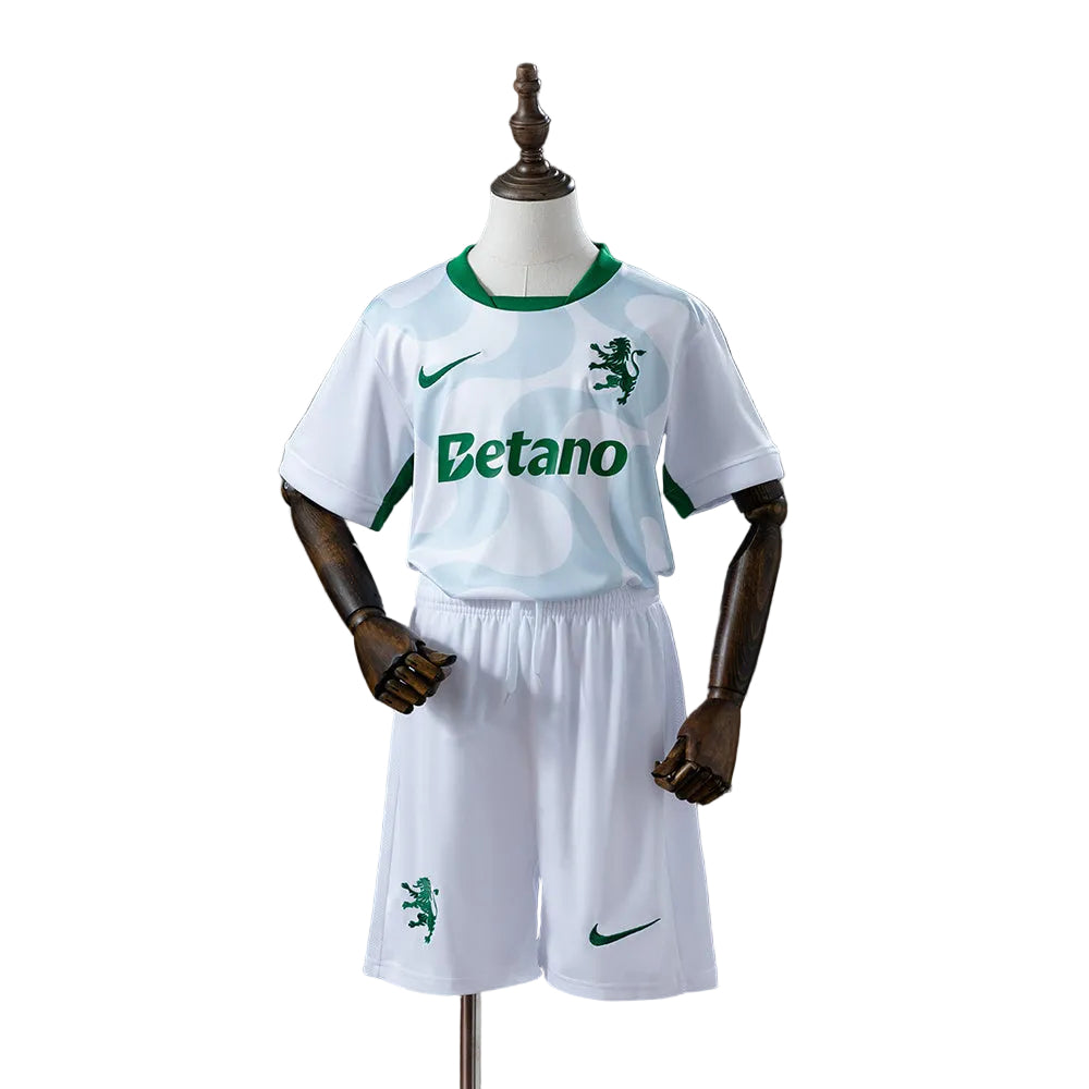 KIT INFANTIL DO SPORTING 25/26 BRANCO