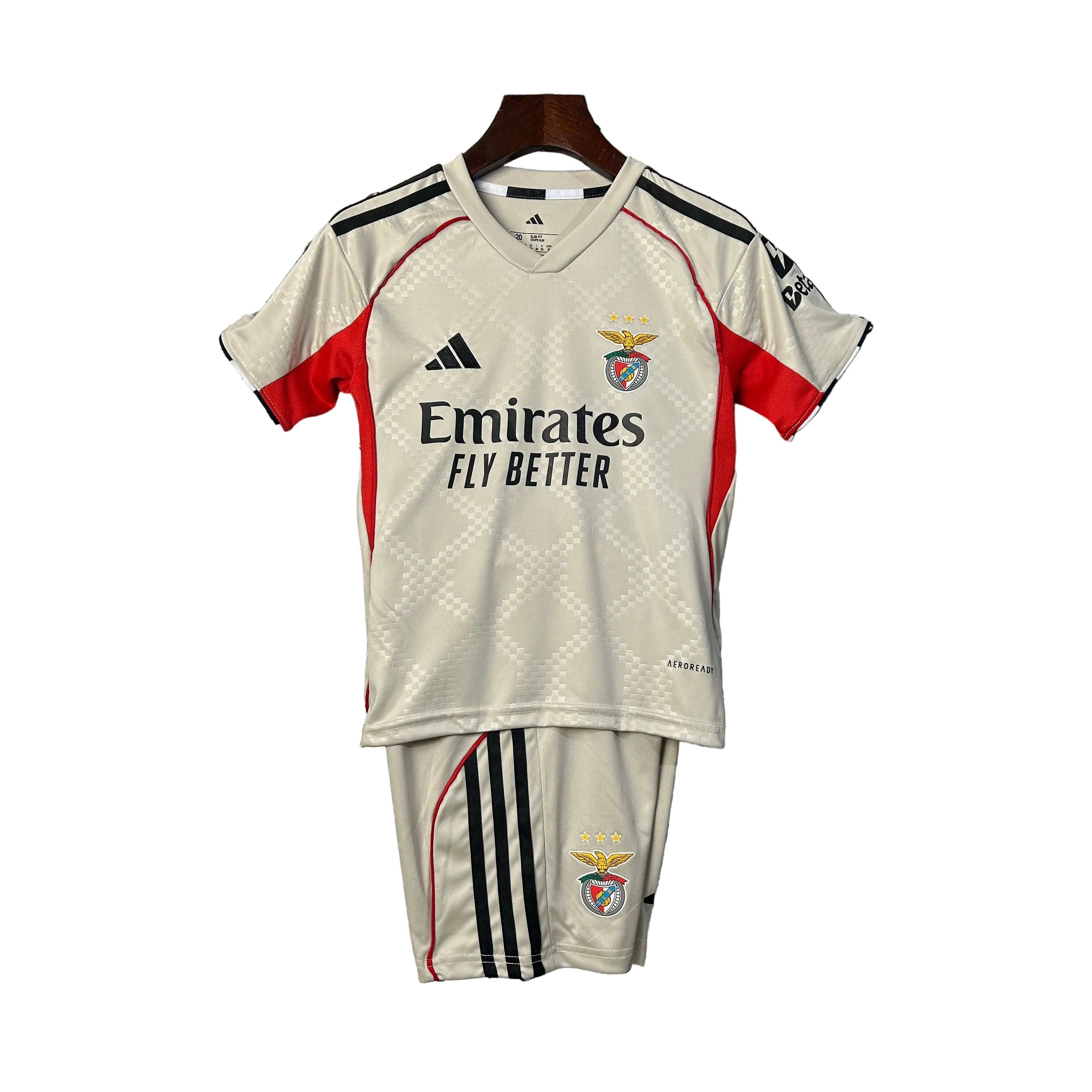 KIT INFANTIL DO BENFICA 25/26 BEGE