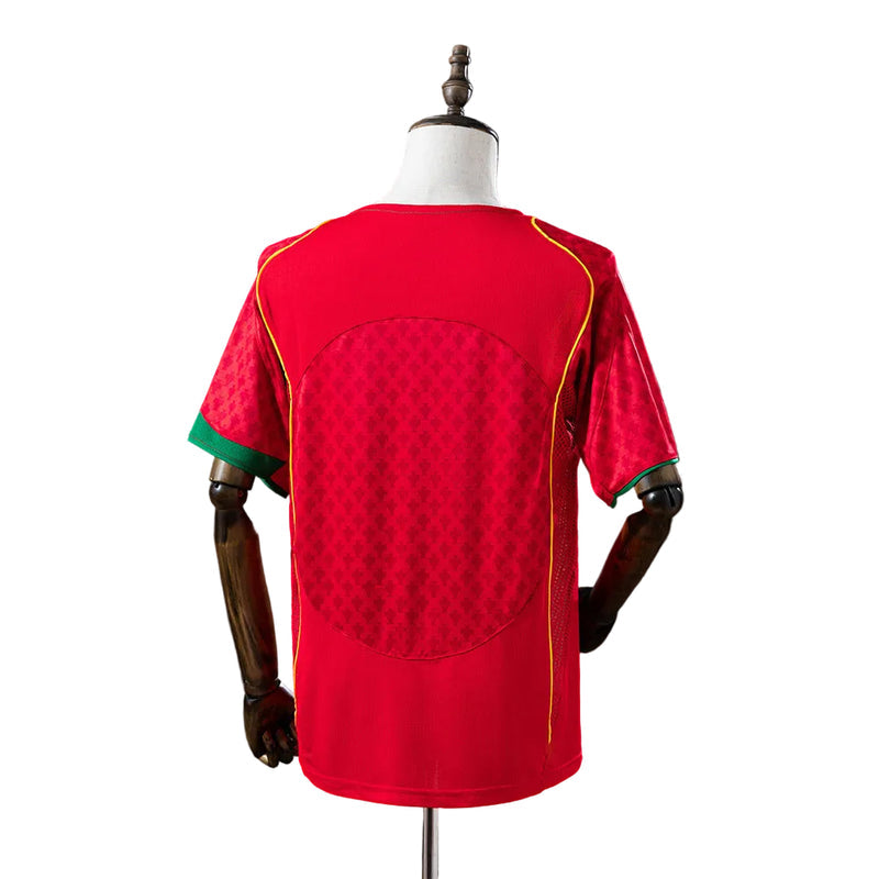 Camisola Adepto Vintage de Portugal 04/05 Vermelho - Costas